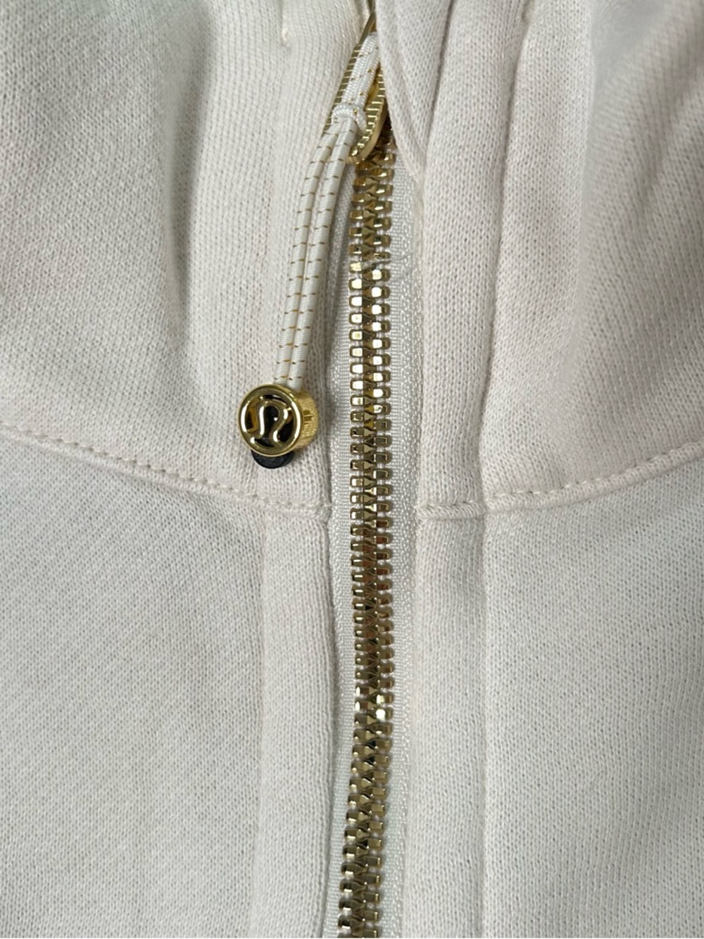 NWT Lululemon Scuba Oversized Half Zip Long Hoodie Size XL/XXL Ivory Gold - Picture 6 of 12